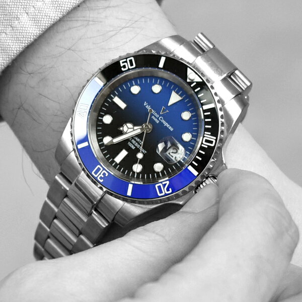 Valentino coupeau黑藍色不鏽鋼錶【NEV82】