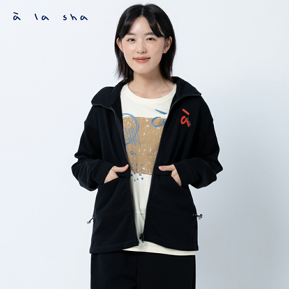 a la sha LOGO家族繡花外套 2