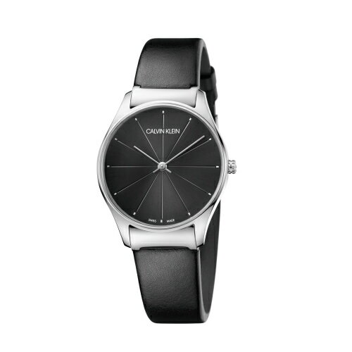 送禮首選★Calvin Klein CK美式極簡中性皮帶腕錶(K4D221CY)32mm 附提袋【全館滿額折價★APP下單點數4倍送】線上購買享 實體門市同步服務