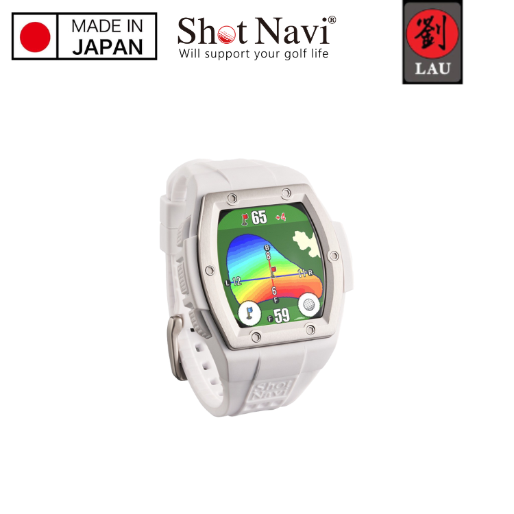 【日本製專業高爾夫GPS定位手錶】Shot Navi Crest II Touch 高爾夫GPS定位手錶(白) 1