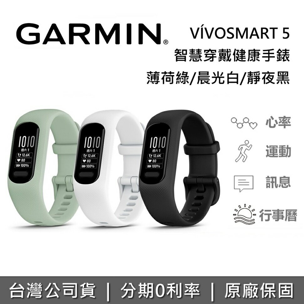 GARMIN vívosmart 5 健康心率手環 vívosmart5 運動手錶 手環 台灣公司貨