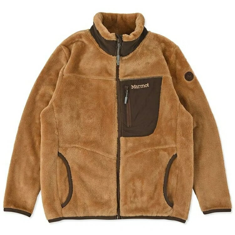 ├登山樂┤美國 Marmot K Baigone 兒童絨毛保暖外套-淺棕色 # TSAKF104-J032