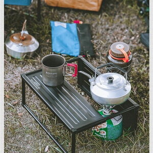 山地客戶外便攜折疊桌露營野餐家用多功能燒烤桌子擋風板野炊裝備