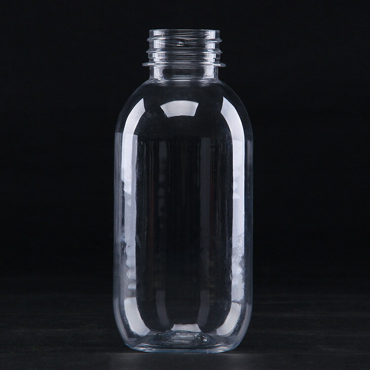 一次性450ml網紅飲料瓶圓柱pet塑料瓶透明食品級塑料礦泉水瓶