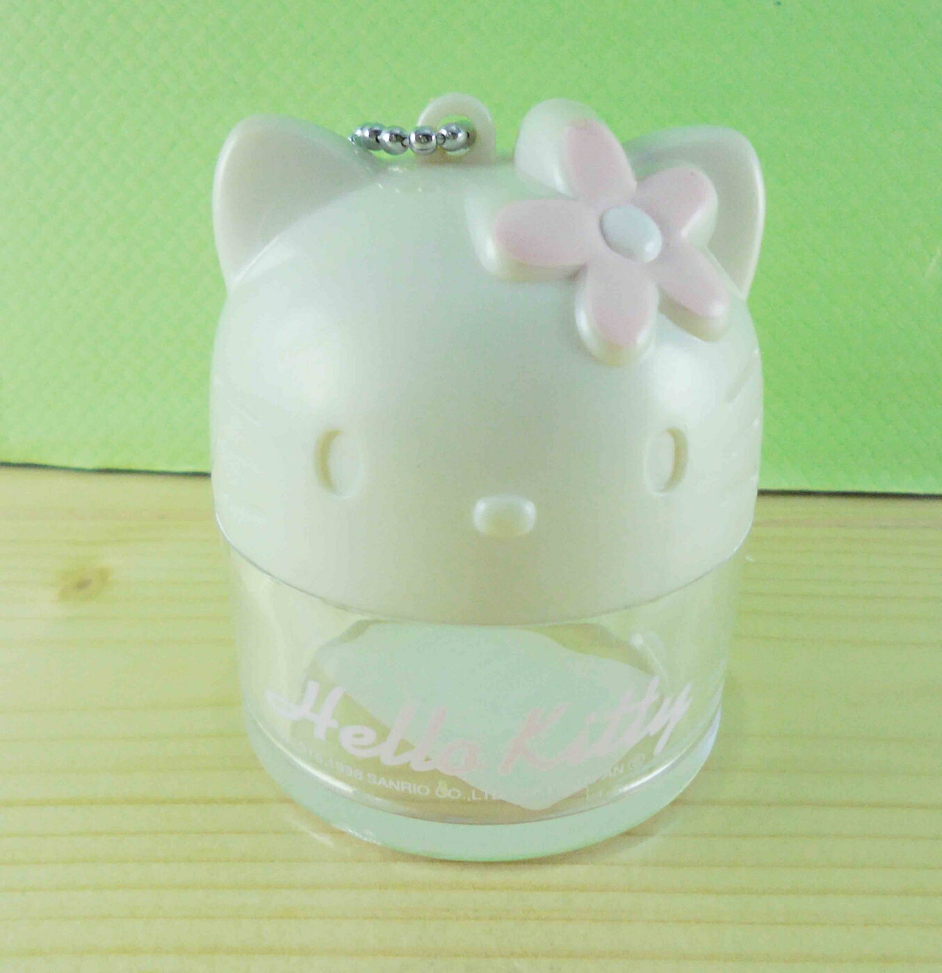 【震撼精品百貨】Hello Kitty 凱蒂貓 KITTY造型罐/空盒-白花 震撼日式精品百貨