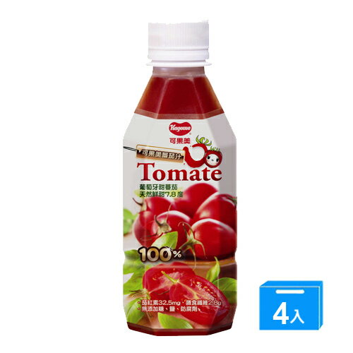 <br/><br/>  可果美 O Tomata 100%蕃茄汁280ml*4【愛買】<br/><br/>