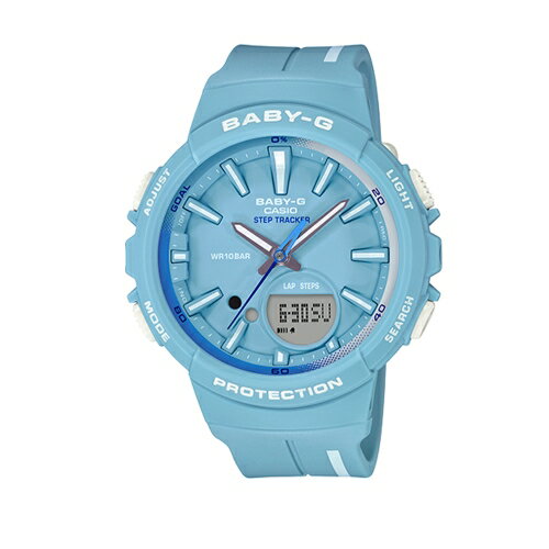 CASIO BABY-G運動熱潮流行腕錶/計步功能/BGS-100RT-2ADR