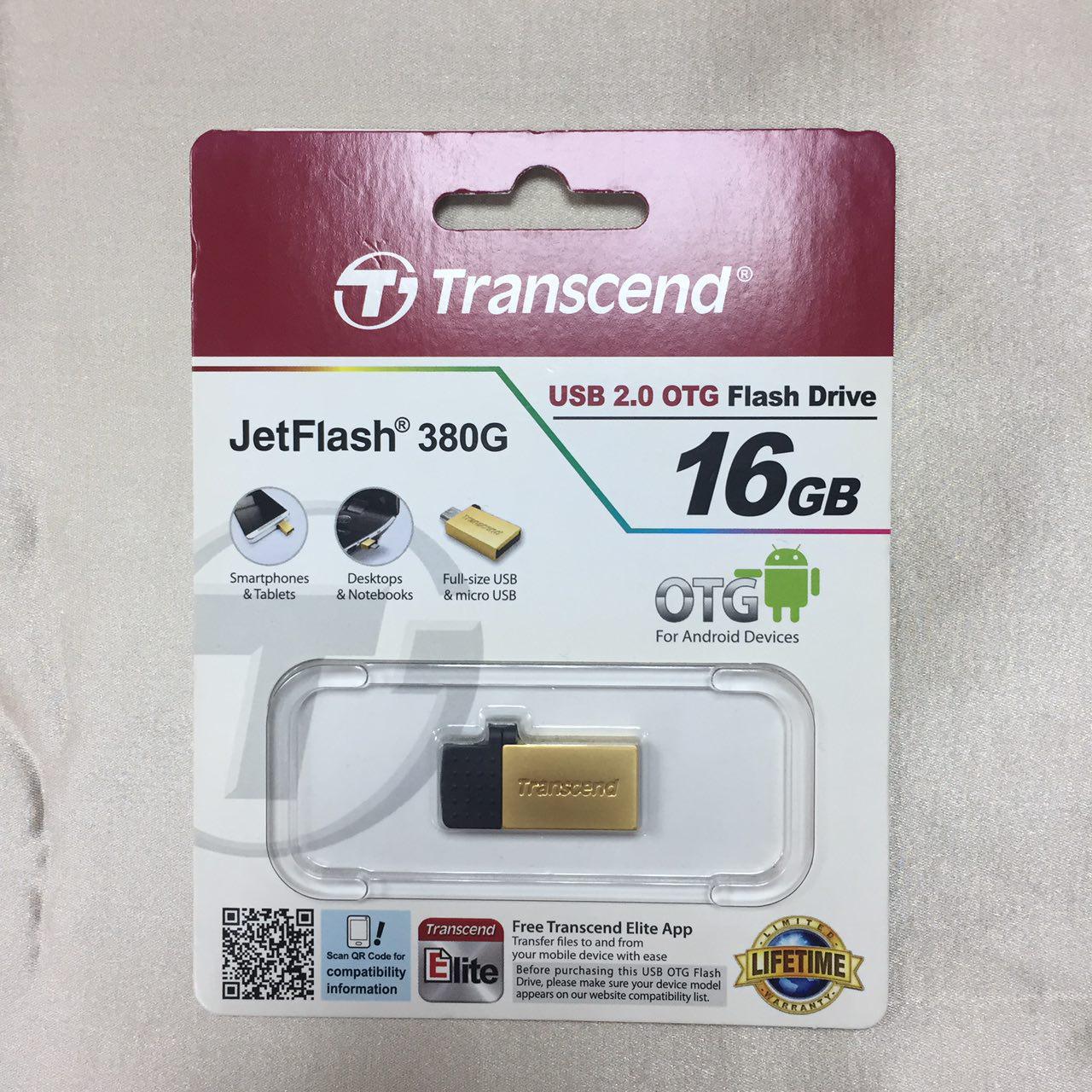 <br/><br/>  Transcend 創見 16GB JetFlash 380 OTG 隨身碟<br/><br/>