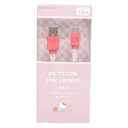 【震撼精品百貨】凱蒂貓 Hello Kitty~日本SANRIO三麗鷗 KITTY適用於Type-C USB充電線*52052