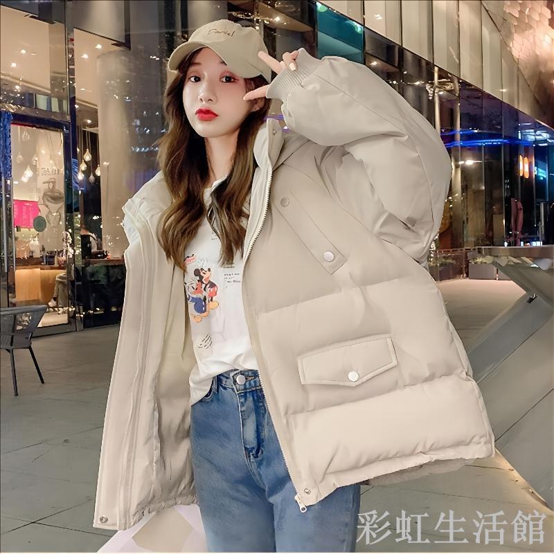 2023年新款加厚麵包服短款羽絨棉衣棉服女韓版寬松秋冬季外套棉襖