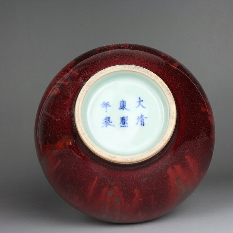 清康熙豇豆紅釉美人醉釉賞瓶花瓶古董古玩陶瓷仿古老貨收藏品| 協貿國際