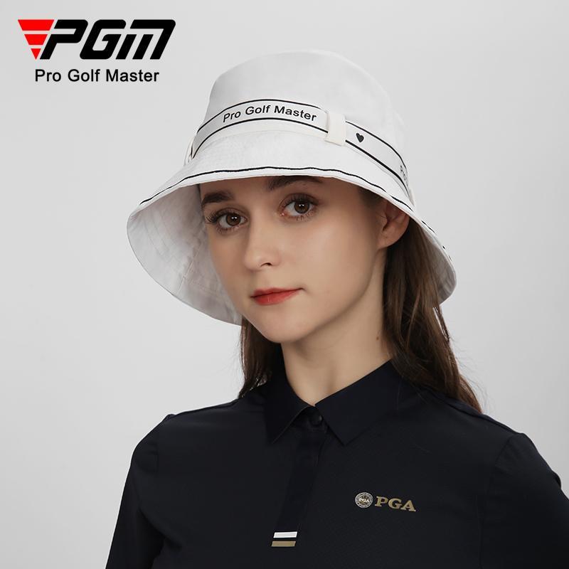 PGM新品高爾夫球帽 女士蝴蝶結綁帶漁夫帽 遮陽防曬內里吸汗帶設計