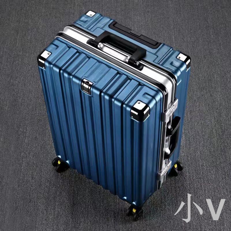 小V 行李箱男24寸鋁框拉桿箱女網紅學生旅行箱大容量萬向輪20登機皮箱