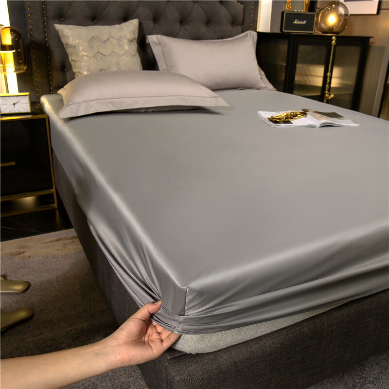 床笠單件固定防滑床罩床套席夢思防塵真絲防水床墊保護罩全包床單
