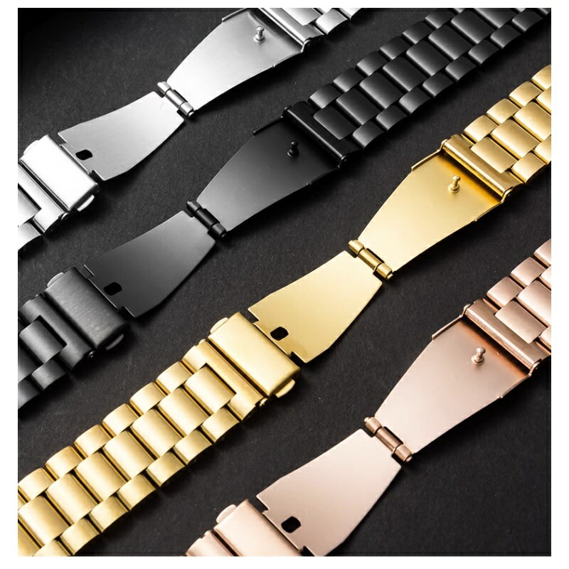 【三珠不鏽鋼】華碩 ASUS Zenwatch 2 錶帶寬度 18mm 錶帶 彈弓扣 錶環 金屬 替換 連接器 1
