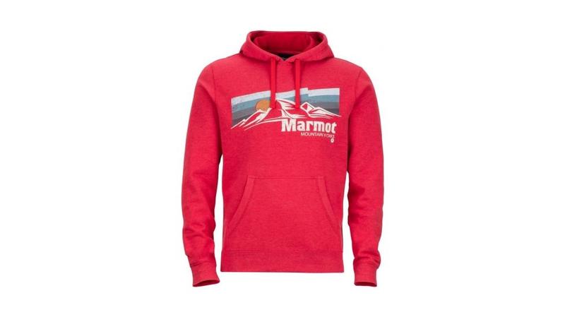 ├登山樂┤美國 Marmot Sunsetter 棉混紡長袖連帽上衣 # 43680-8483 紅