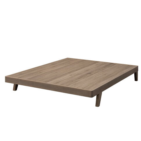 147艾森實木床底-5尺(灰橡色) 實木製造、低甲醛、標準雙人、雙人床架【myhome8居家無限】★APP下單享點數4% 3