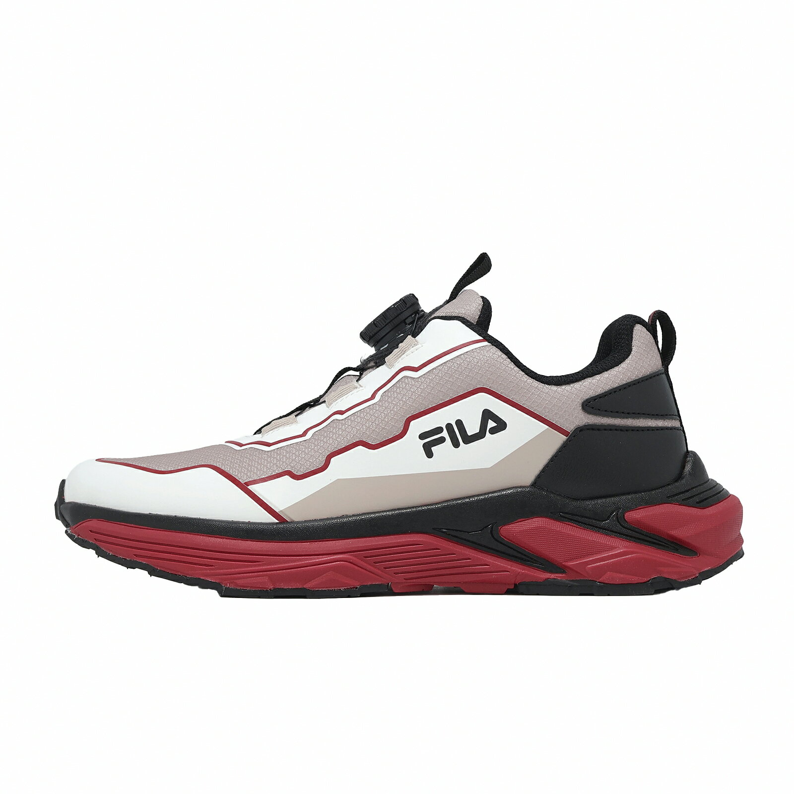 Fila 慢跑鞋 X817A 中大童鞋 女鞋 小朋友 灰 防潑水 旋鈕 運動鞋 3X817A420