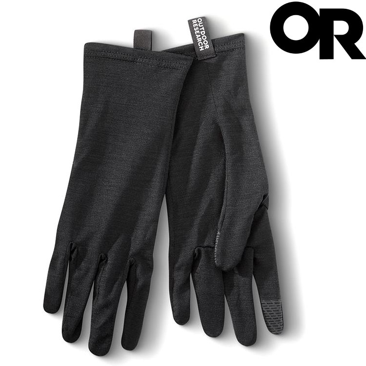 Outdoor Research Merino 150 Sensor Liners 羊毛輕量觸控手套 283285 0001 黑