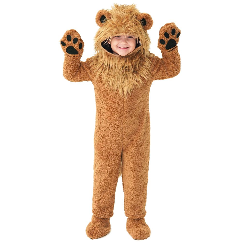 公司貨 免運 萬聖節服裝cosplay可愛小獅子動物毛毛裝 六一節舞臺劇演出衣服 快速發貨