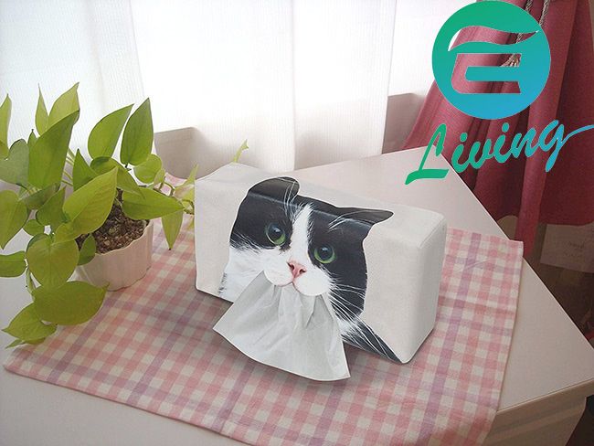 日本 MEIHO 黑貓物語 置放式抽取式面紙盒套 ME-324【APP下單最高22%點數回饋】