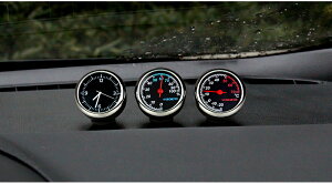 美琪 汽車電子錶石英錶溫度計時鐘 車內電子鐘表車用濕度計
