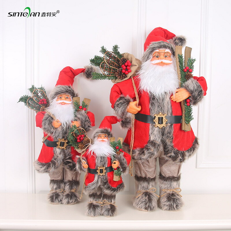 免運 圣誕老人 批發圣誕節裝飾品圣誕禮物擺件圣誕公仔玩具