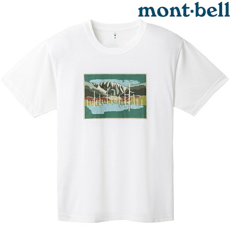 Mont-Bell Wickron 中性款 排汗衣/圓領短袖 1114711 TAISHOUIKER 大正池 WT 白