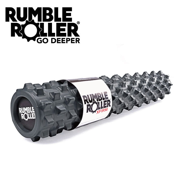 Rumble Roller 深層組織按壓放鬆滾輪狼牙棒《30＂黑色加強版》筋膜 肌肉放鬆 按摩滾輪★馬拉松三鐵★