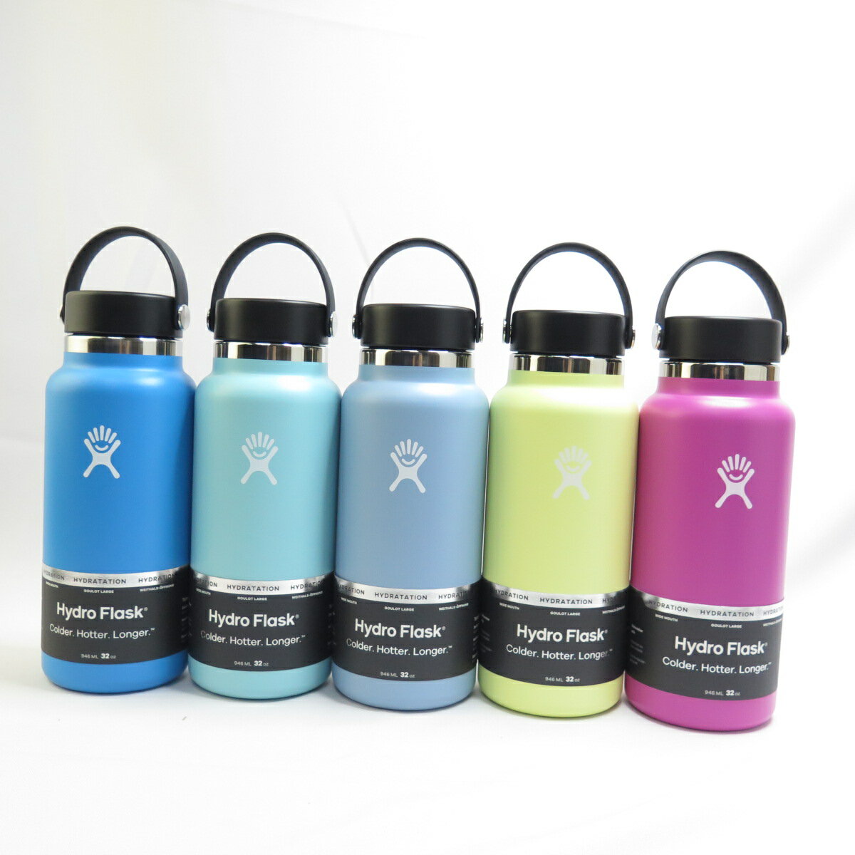 Hydro Flask 寬口真空保溫鋼瓶 32OZ 不鏽鋼 HFW32BTS- 多色 送水瓶刷