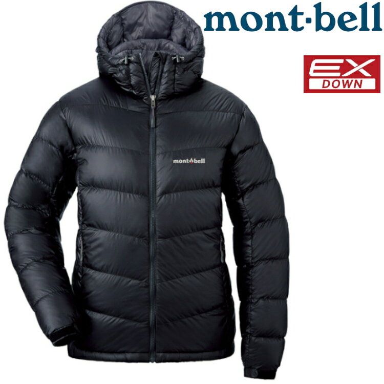 Mont-Bell Alpine Down Parka 女款羽絨衣/羽絨外套 立體隔間連帽款800FP 1101408 BK 黑