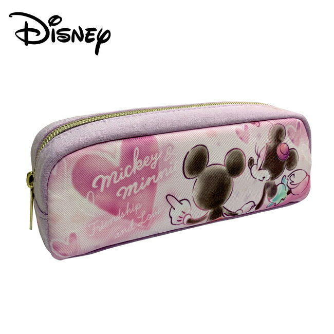 【日本正版】米奇 米妮 輕便 筆袋 鉛筆盒 Mickey Minnie 迪士尼 Disney - 461092