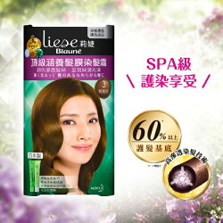 莉婕頂級涵養髮膜染髮霜 3明亮棕 (40G+40G)