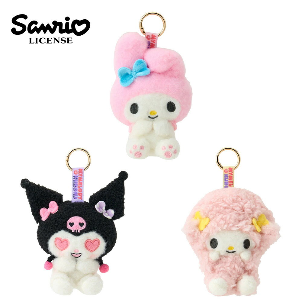 【日本正版】三麗鷗 玩偶吊飾 吊飾 娃娃 絨毛玩偶 Netflix原創動畫 美樂蒂 酷洛米 彼安諾