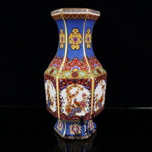 古玩瓷器花鳥花瓶 景德鎮陶瓷明清瓷器花瓶 琺瑯彩喜上枝頭花瓶