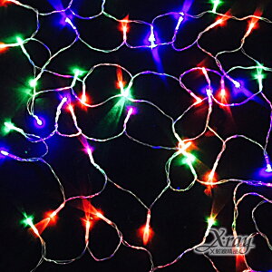 50燈LED電池燈(四彩)，聖誕樹/LED/聖誕燈飾/造型燈/聖誕佈置/裝飾燈/聖誕樹，X射線【X411373】