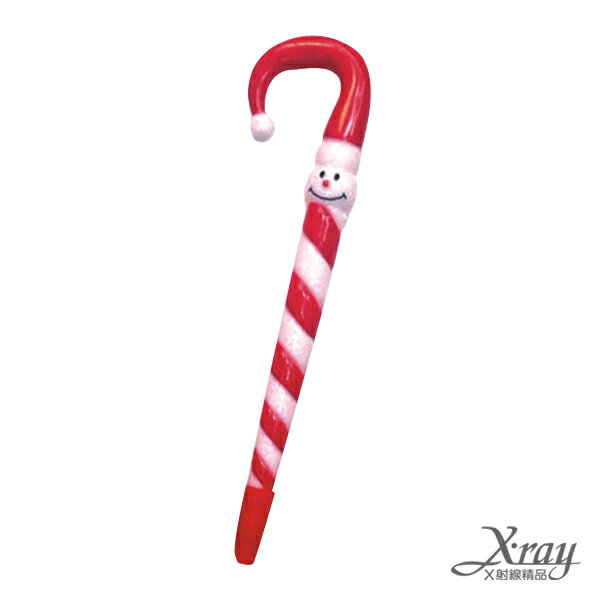 笑臉拐杖筆，聖誕節/聖誕擺飾/聖誕佈置/聖誕造景/聖誕裝飾，X射線【X241060】