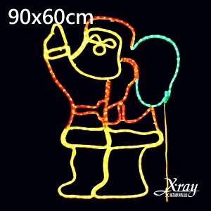 揮手聖誕老公公燈飾(110V)，LED燈飾/聖誕佈置/聖誕掛飾/裝飾/吊飾/聖誕樹，X射線【X279100】