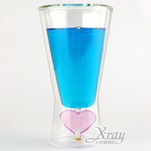 甜心冰酒杯175ml，手工造型雙層杯/玻璃杯/耐熱/不含塑化劑&雙酚A，X射線【C060003】