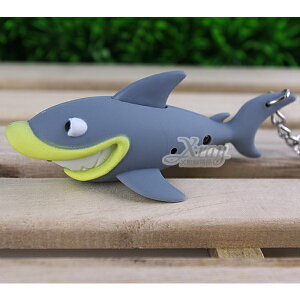 鯊魚LED造型聲光鑰匙圈/鎖圈/KEY圈/吊飾(動物造型)2個$100，X射線【C180001】