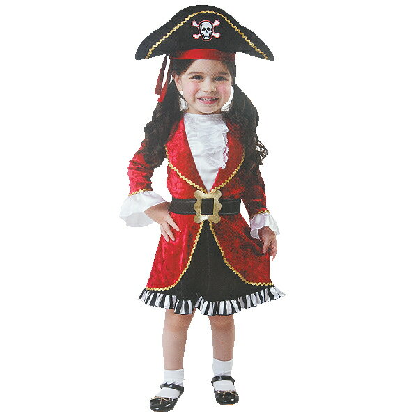 女孩海盜 豪華小女海盜，萬聖節 海盜衣 化妝舞會 角色扮演 尾牙表演 聖誕節 兒童變裝，X射線【W380107】