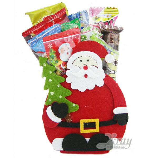 聖誕糖果組(老公公)，糖果襪/糖果罐/聖誕節/交換禮物/聖誕小禮物，X射線【X460401】