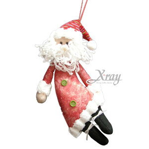飛舞聖誕老公公玩偶(9吋)，聖誕/聖誕佈置/裝飾/吊飾/交換禮物，X射線【X295171】