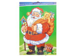 造型金粉靜電窗貼襪， 聖誕衣/聖誕帽/聖誕襪/聖誕禮物袋/聖誕老人衣服，X射線【X388019】