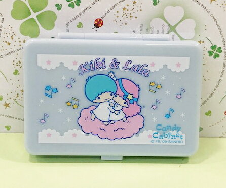 【震撼精品百貨】Little Twin Stars KiKi&LaLa 雙子星小天使 Sanrio收納盒附鏡-音符#82276 震撼日式精品百貨