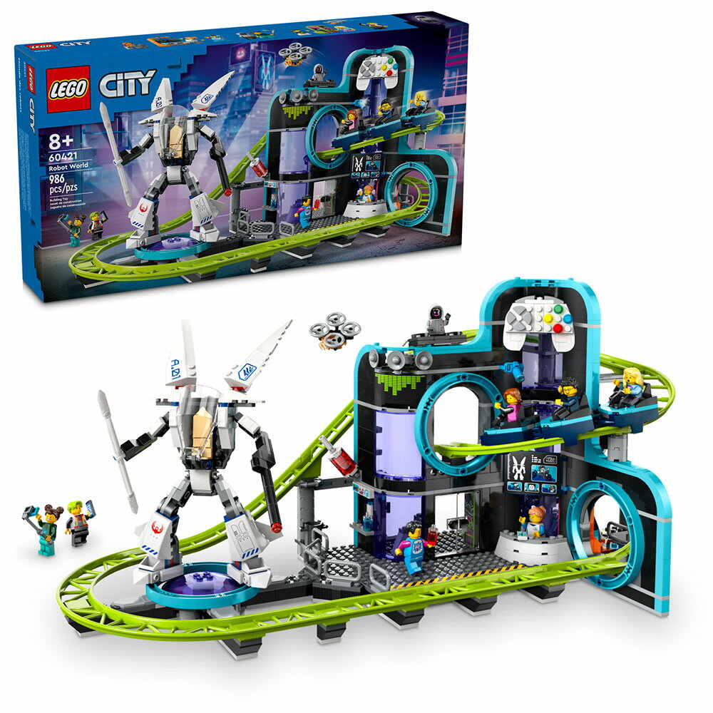 樂高LEGO 60421 City 城市系列 機器人世界雲霄飛車樂園