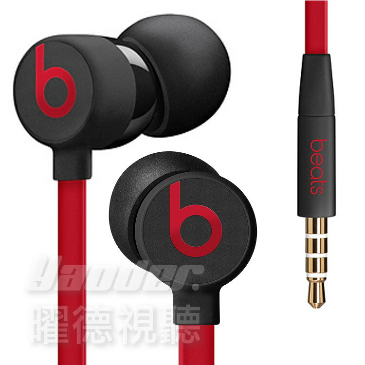 【曜德☆超商取貨免運費】Beats urBeats3 3.5mm 黑紅色 耳道式耳機 線控MIC