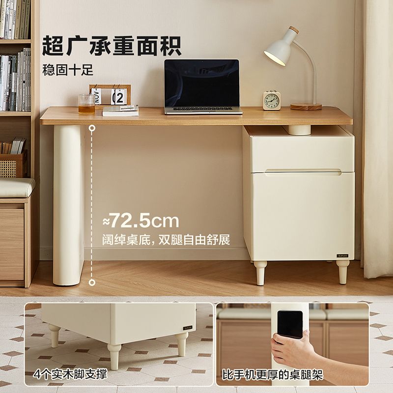 公司貨 免運 全友家居書桌簡約現代臥室書房辦公傢俱臺式電腦桌帶抽屜儲物桌櫃 快速發貨