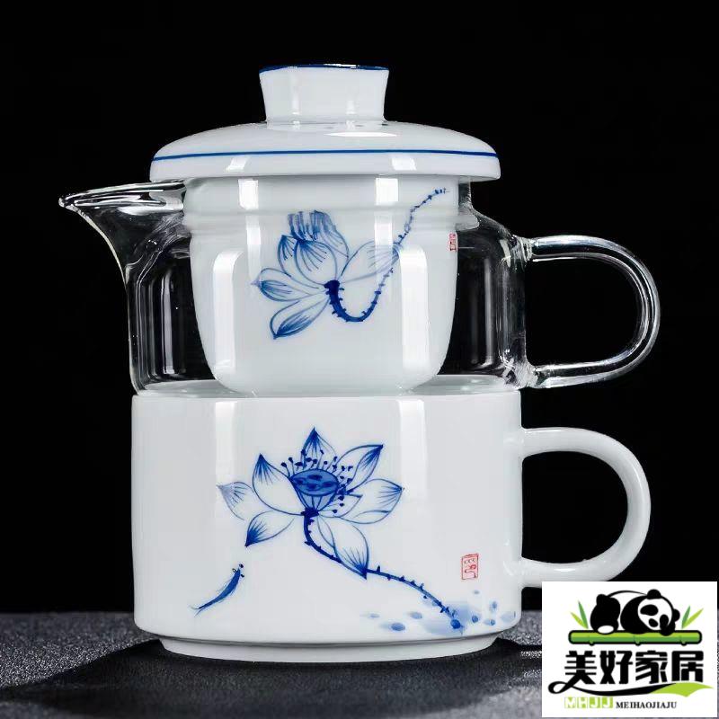 【良品舎】全館免運 開發票 保售後 茶具 茶壺 飄逸杯泡茶壺過濾耐熱玻璃茶壺套裝泡茶杯家用茶水分離沏茶沖茶器