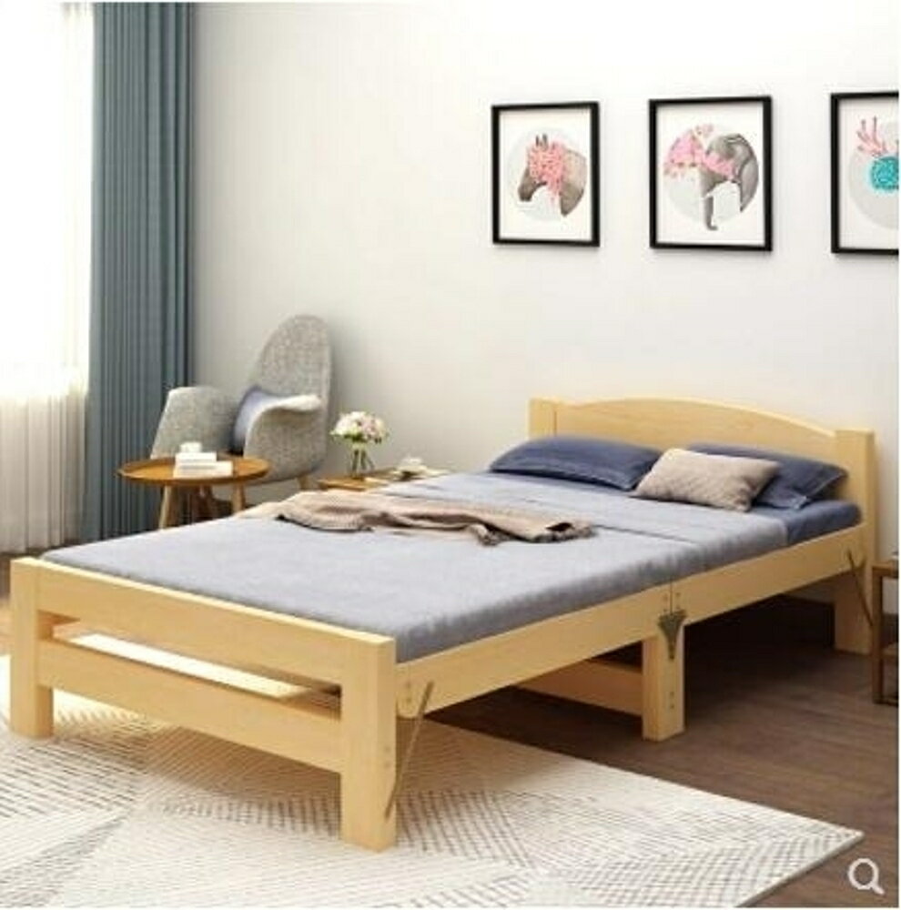 折疊床 折疊床單人床家用成人經濟型1.2米小床午睡床雙人實木間易午休床 全館85折起 JD